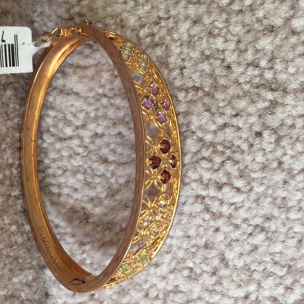 NEW  925 STERLING SILVER  RHINE SYONES BRACELET